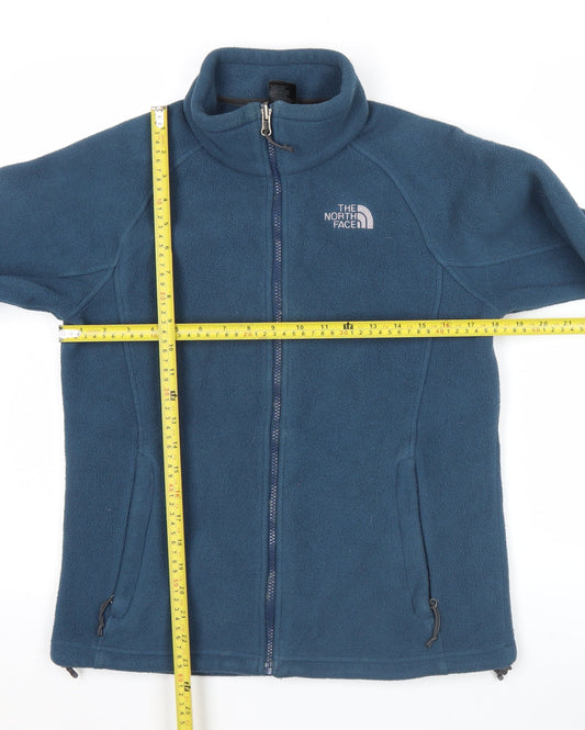The North Face Women Blue Fleece Full Zip Jacket Size M