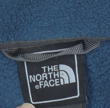 The North Face Women Blue Fleece Full Zip Jacket Size M