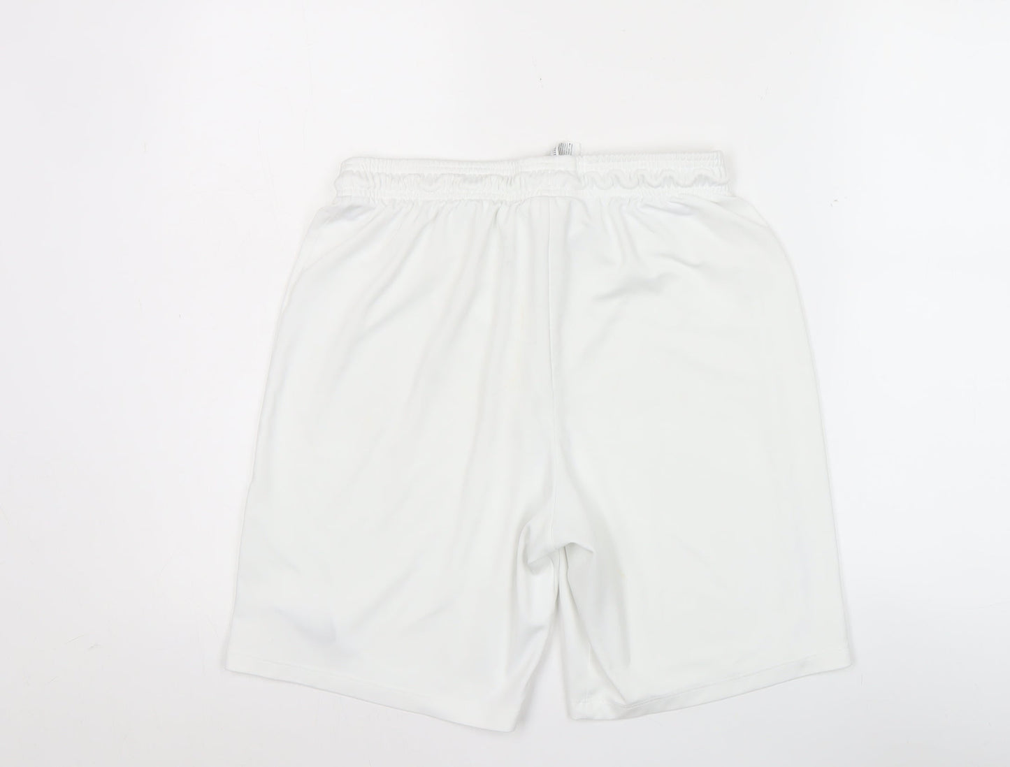 Nike Mens White Dri-FIT Athletic Shorts L Polyester Lightweight
