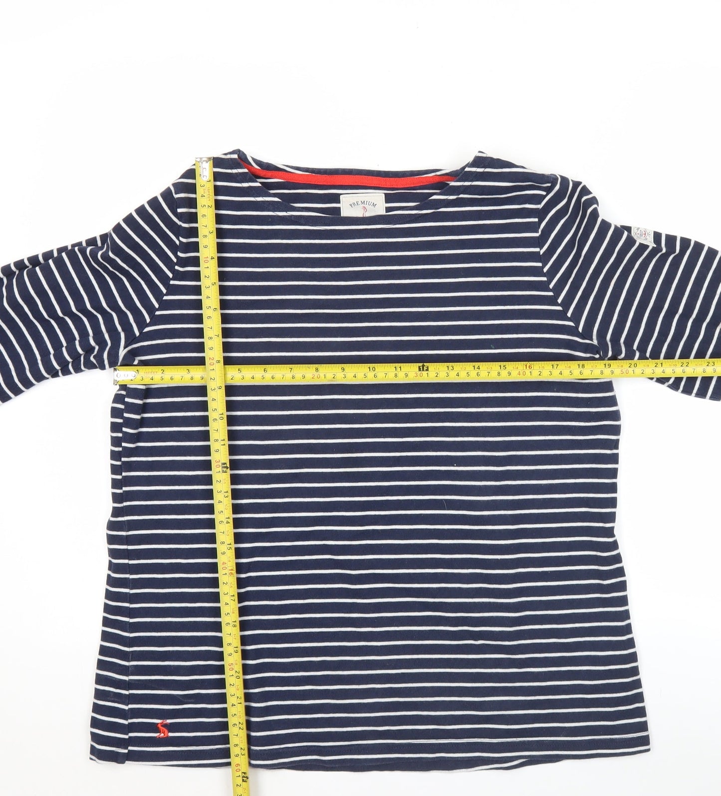Joules Women’s Blue Striped Long Sleeve Cotton Nautical Top Size 16