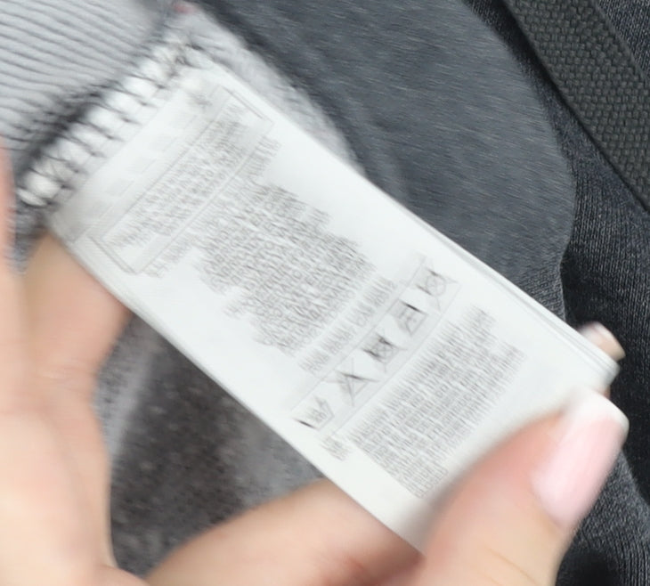 Adidas Womens Grey Full Zip Hooded Basic Jacket Size 12-14