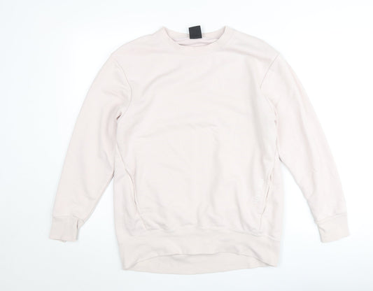 Womens UK XS Regular Nike Beige Pullover Tight-Knit