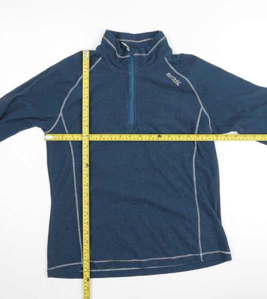 Regatta Mens Blue 1/4 Zip Outdoor Pullover Sweatshirt Size M