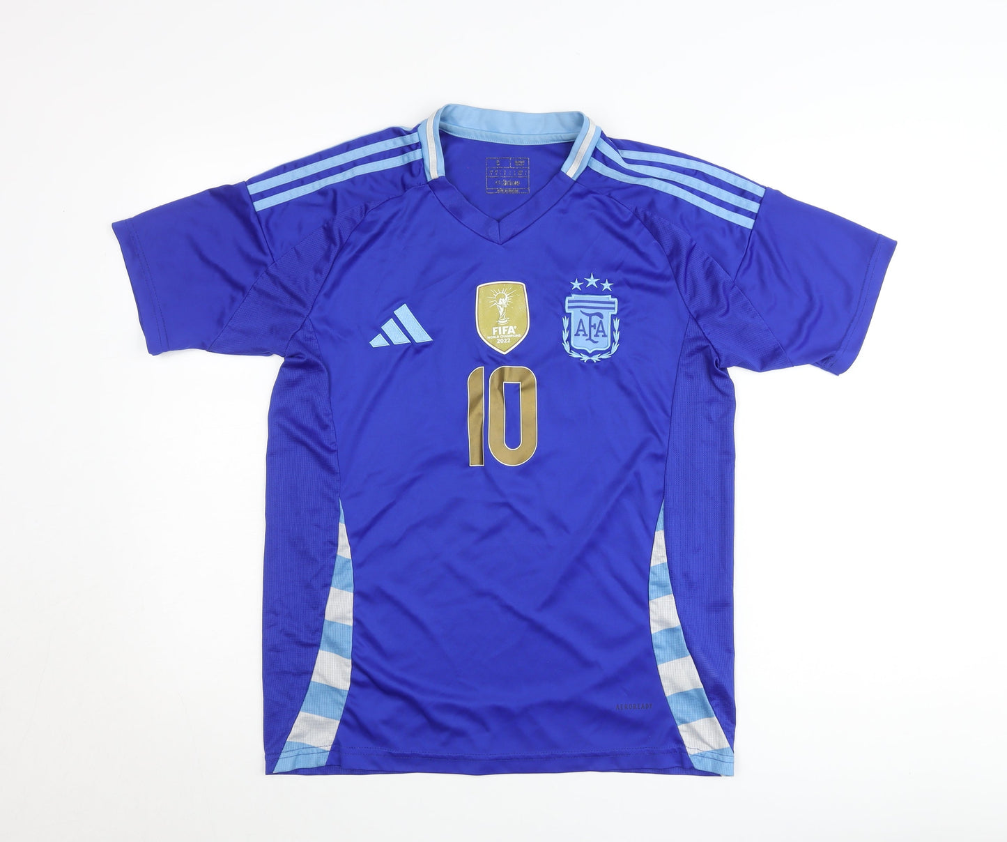 Adidas Men's Blue Argentina World Cup Football T-Shirt S Slim Fit