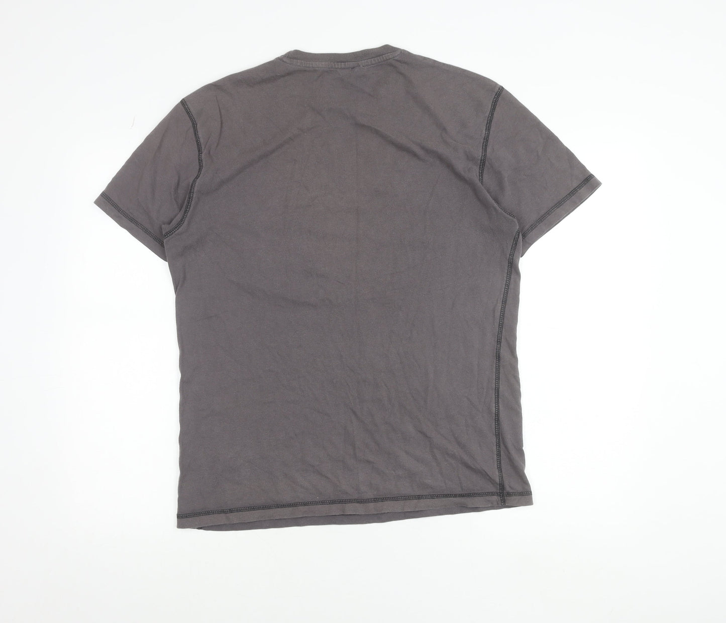 Hard Rock Cafe Mens Grey Graphic T-Shirt Medium Barcelona Music Tee