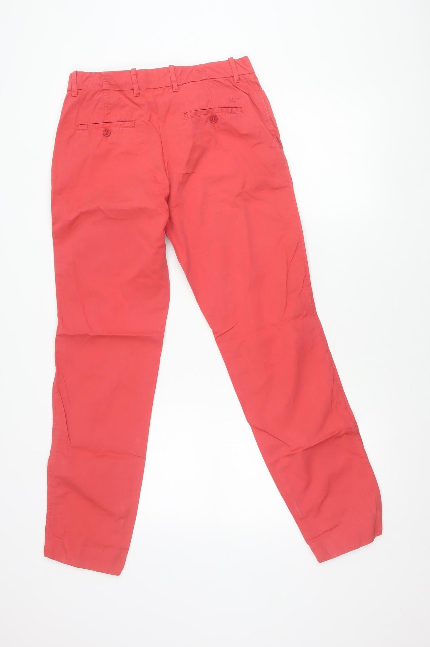 Lacoste Women’s Coral Chino Trousers UK 8 Cotton Straight Leg
