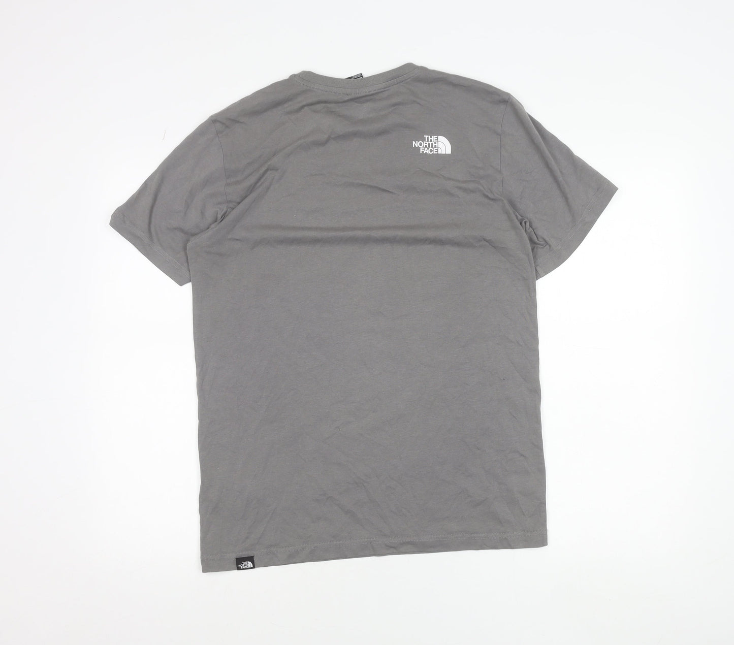 The North Face Mens Grey Short Sleeve Crew Neck T-Shirt Size S Regular Fit