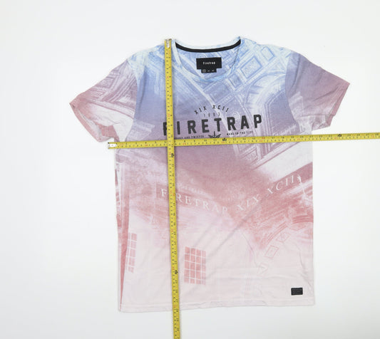 Firetrap Men's Multicoloured City Graphic Print T-Shirt L