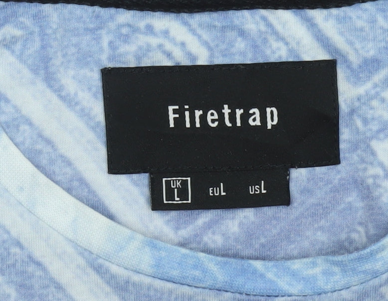 Firetrap Men's Multicoloured City Graphic Print T-Shirt L