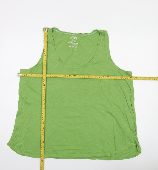 FatFace Women's Green Cotton Sleeveless Tank Top UK 20