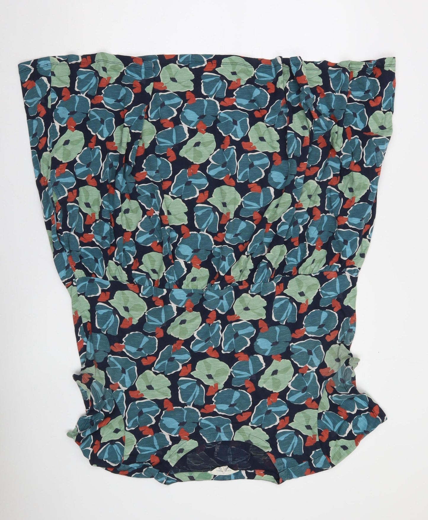 Seasalt Cornwall Women’s Multicoloured Floral A-Line Organic Cotton Dress Size 16