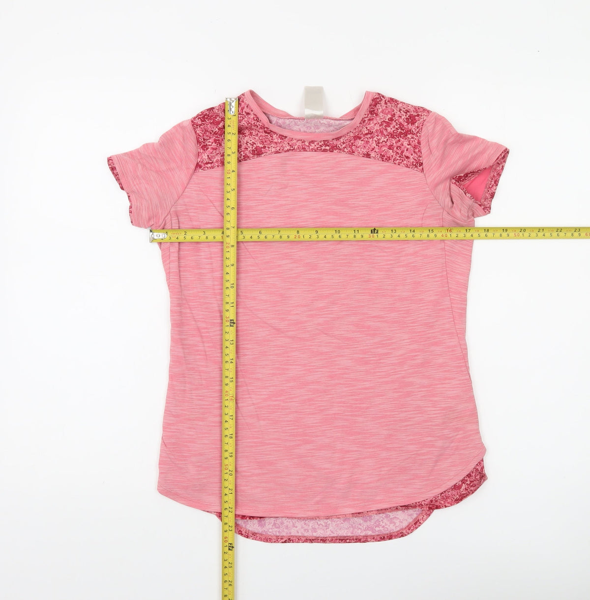 Additional view of Decathlon girls’ pink short sleeve lightweight active t-shirt 14-15 years