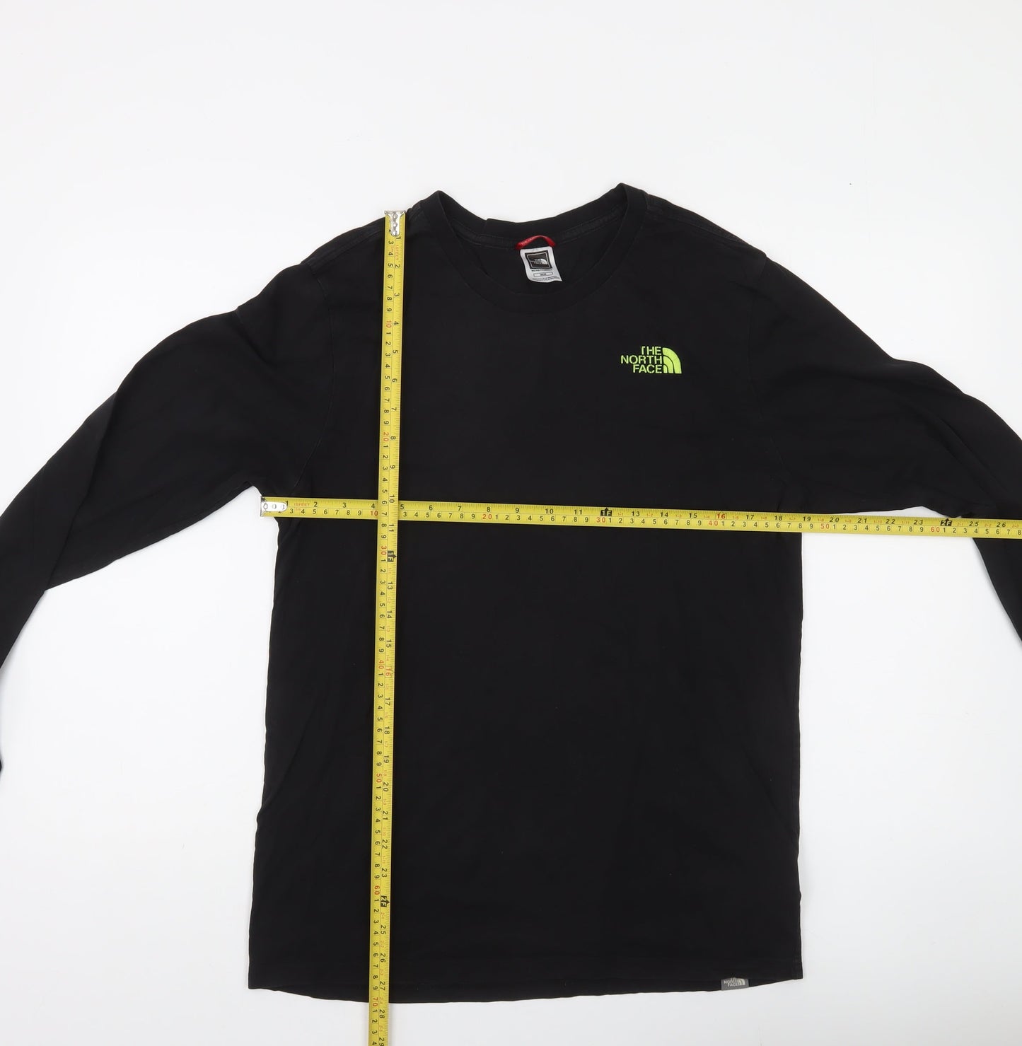 The North Face Men's Black Long Sleeve Cotton Crew Neck Top M