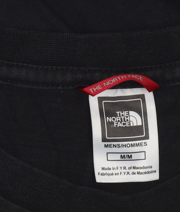 The North Face Men's Black Long Sleeve Cotton Crew Neck Top M