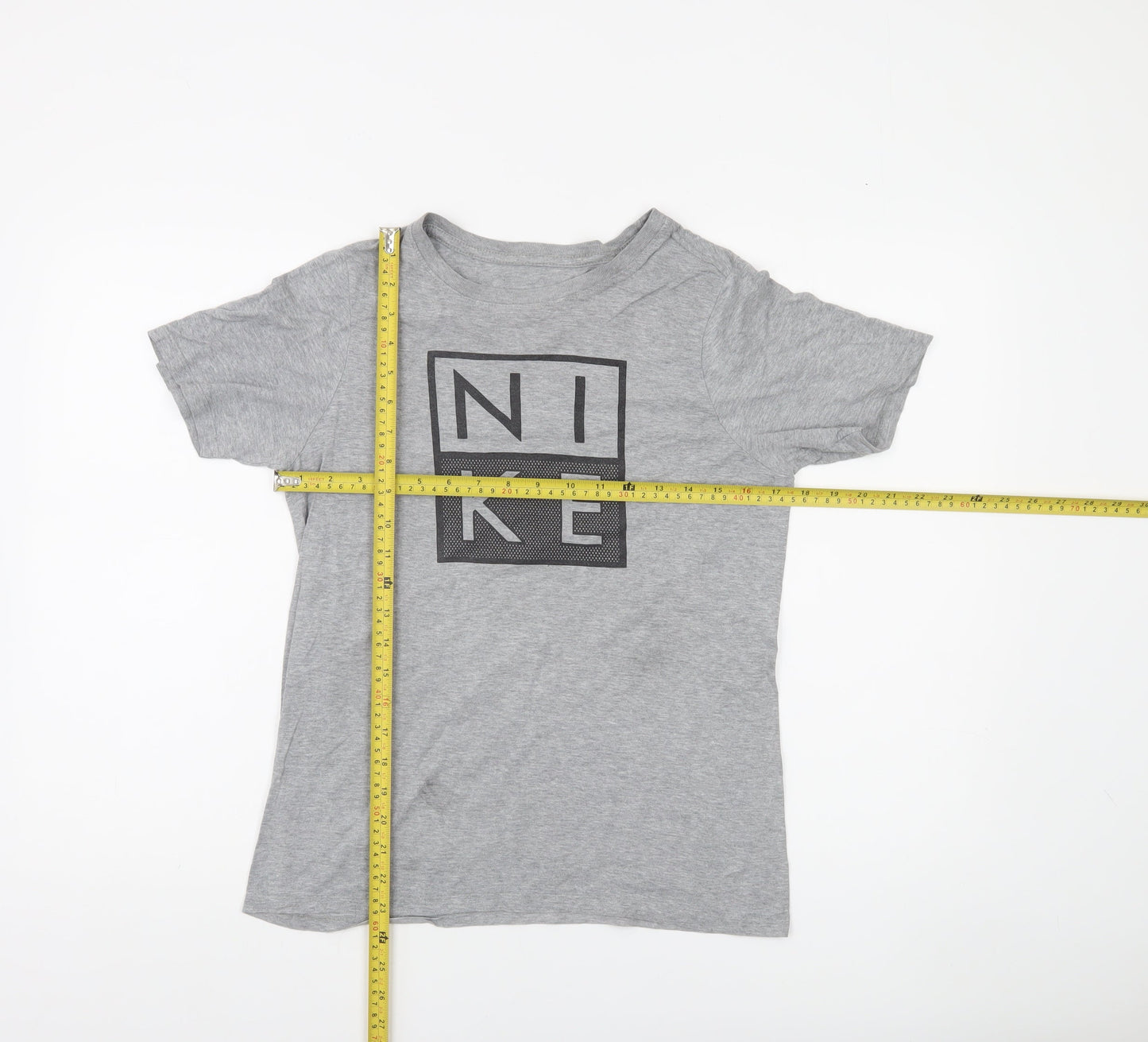 Nike Boys Grey Athletic Cut Logo T-Shirt 12-13 Years