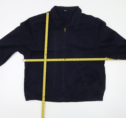 Marks and Spencer Men's Blue Basic Jacket Medium 38-40" Cotton Blend