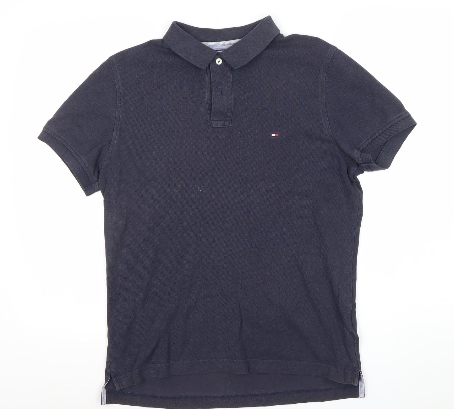 Tommy Hilfiger Men's Navy Slim Fit Cotton Polo Shirt M