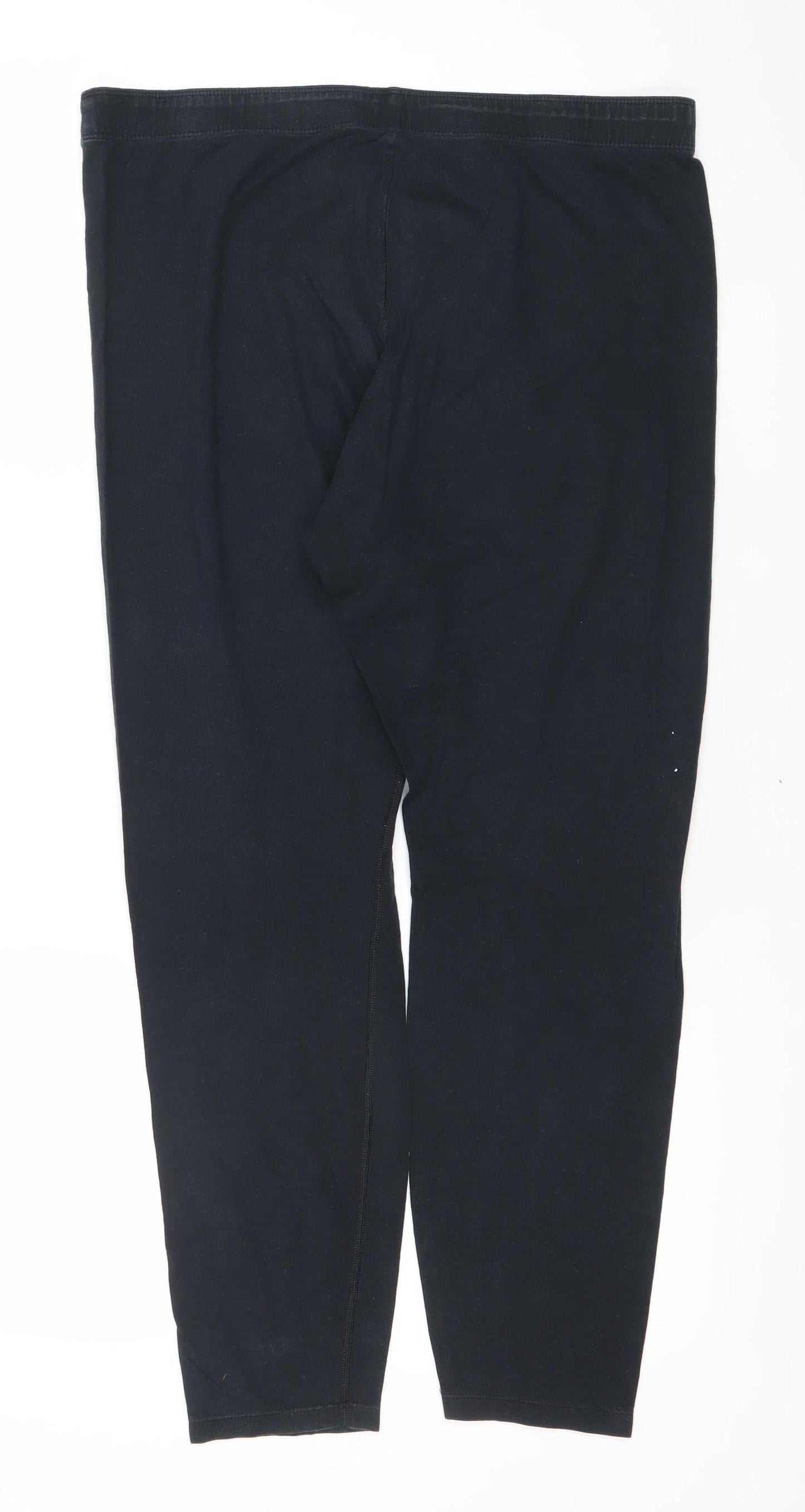 Nike Womens Black XL Leggings Leopard Print Logo Cotton Stretch Activewear