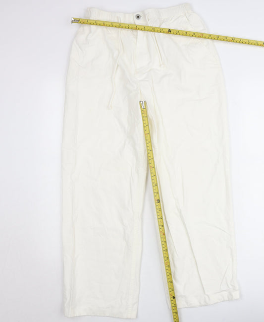 Marks and Spencer Women’s Ivory Cargo Trousers Size 14
