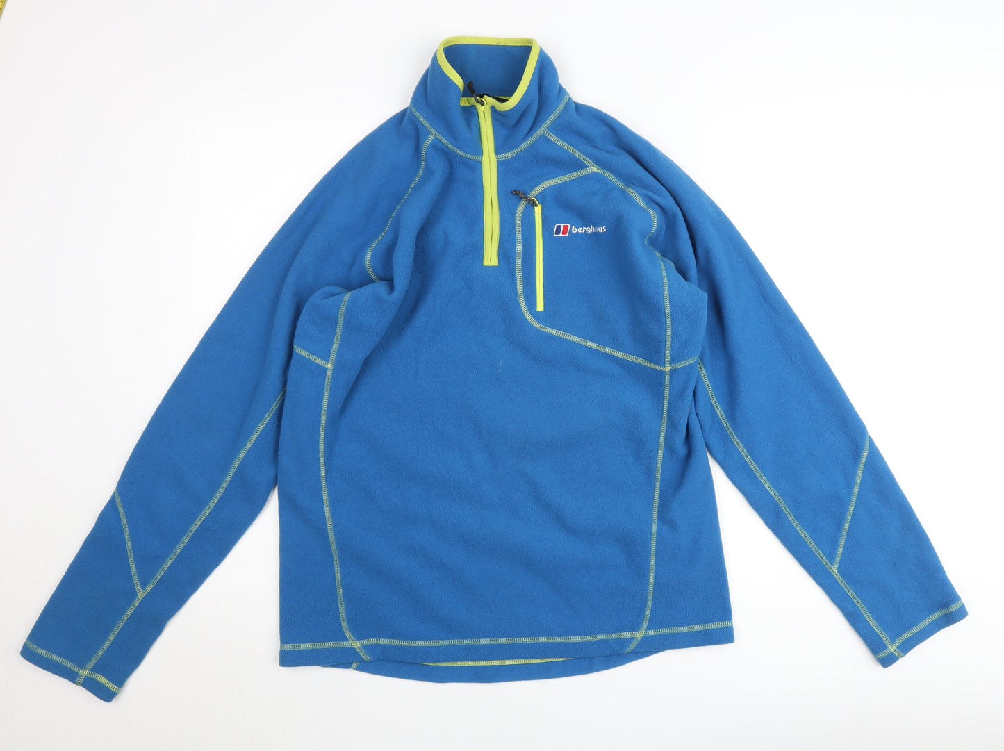 Berghaus Men’s Blue Fleece 1/4 Zip Pullover Sweatshirt L