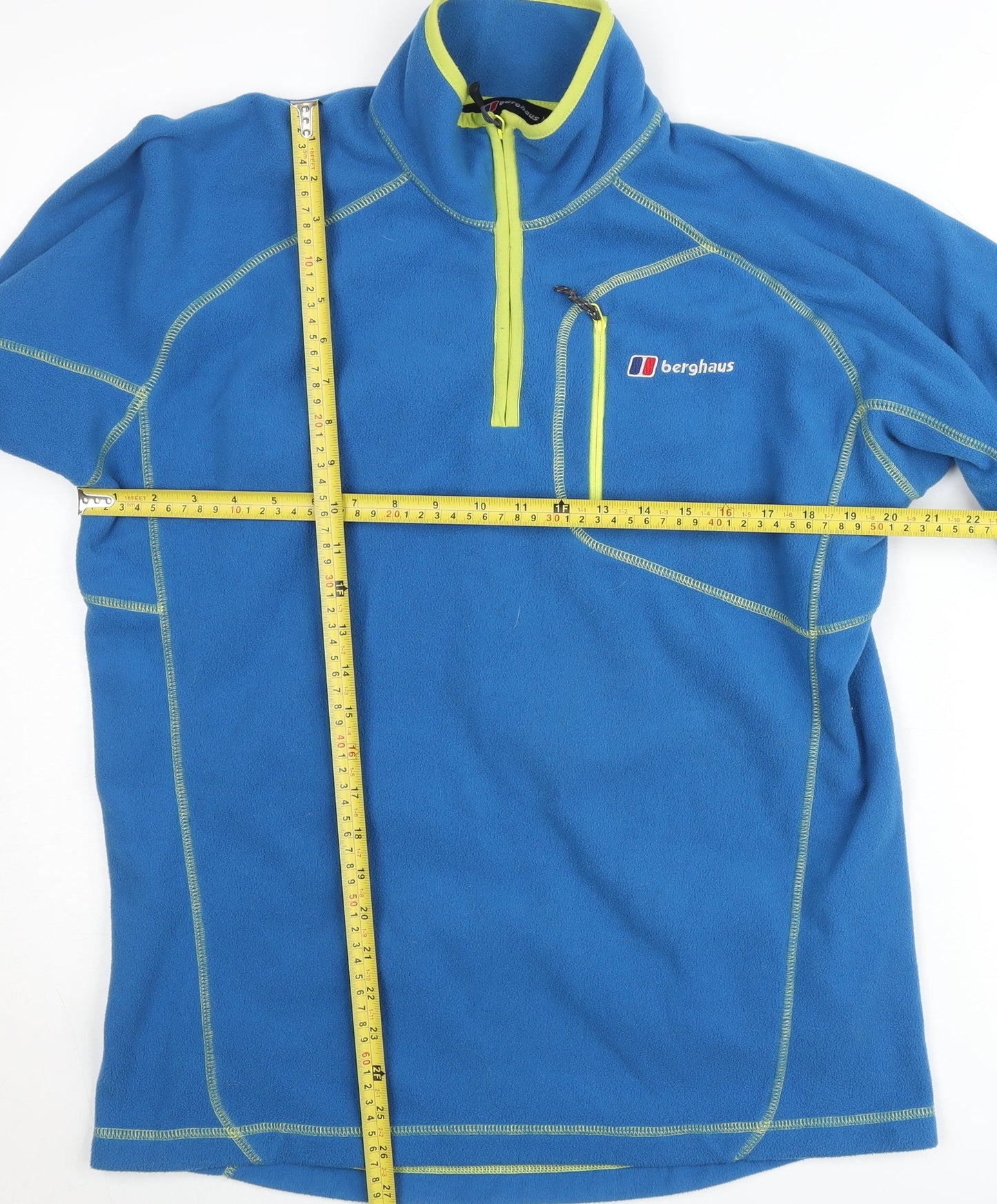 Berghaus Men’s Blue Fleece 1/4 Zip Pullover Sweatshirt L