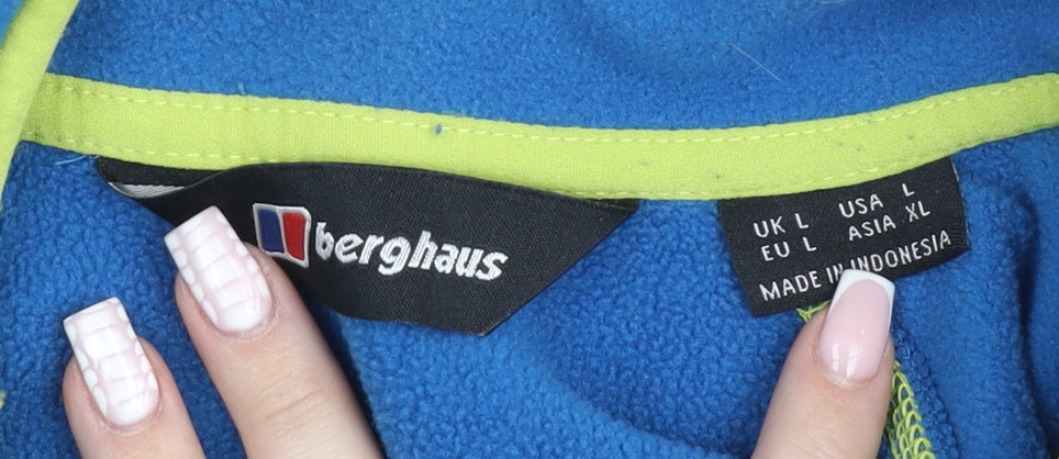 Berghaus Men’s Blue Fleece 1/4 Zip Pullover Sweatshirt L