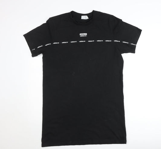 Adidas Women's Black 3XL Trefoil Short Sleeve Cotton T-Shirt