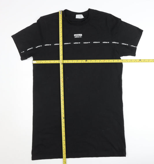 Adidas Women's Black 3XL Trefoil Short Sleeve Cotton T-Shirt