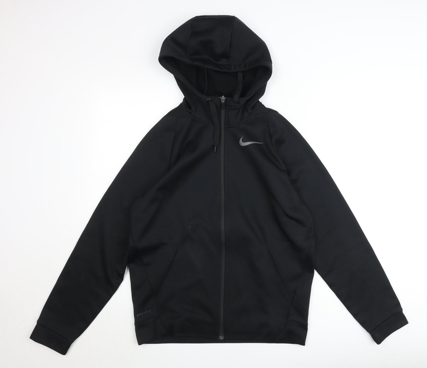 Nike Men's Black Dri-FIT M Hooded Full Zip Sports Jacket