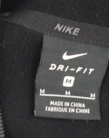 Nike Men's Black Dri-FIT M Hooded Full Zip Sports Jacket