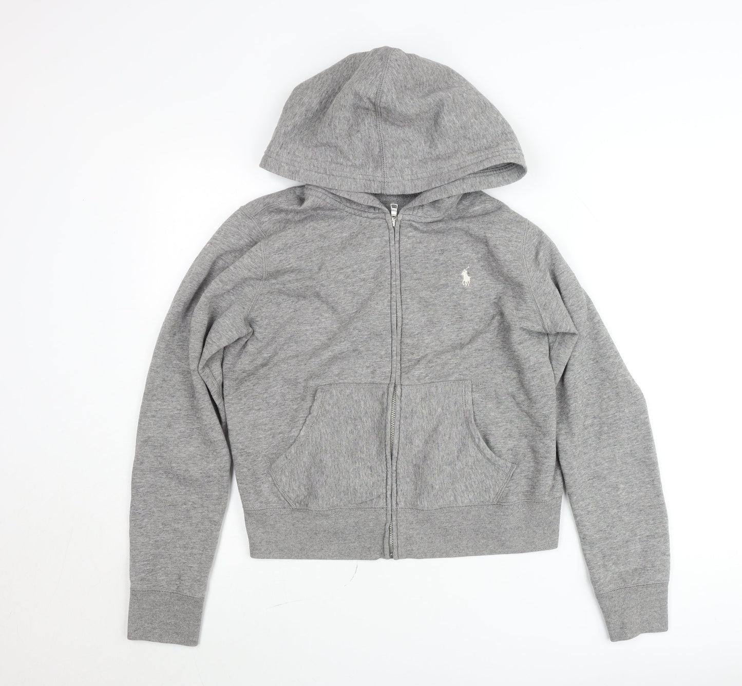 Polo Ralph Lauren Men Grey Full Zip Hooded Jacket M