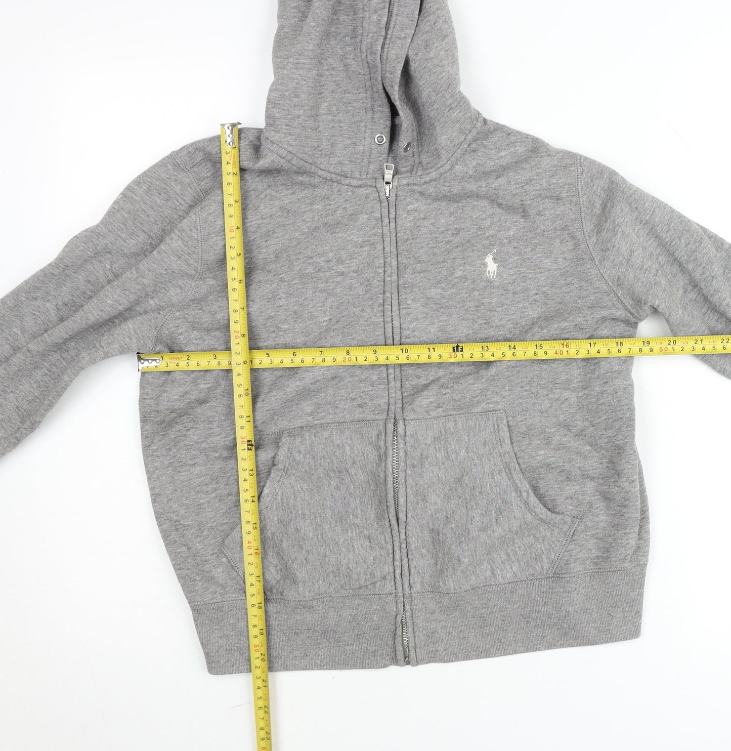 Polo Ralph Lauren Men Grey Full Zip Hooded Jacket M