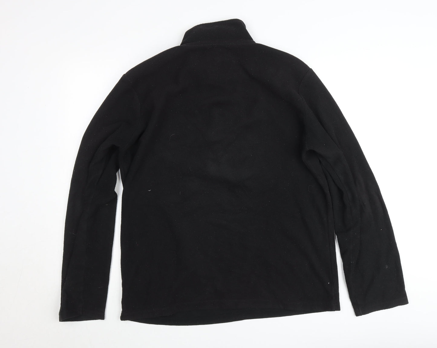 Mountain Warehouse Men’s Black Fleece 1/2 Zip Pullover Sweatshirt M