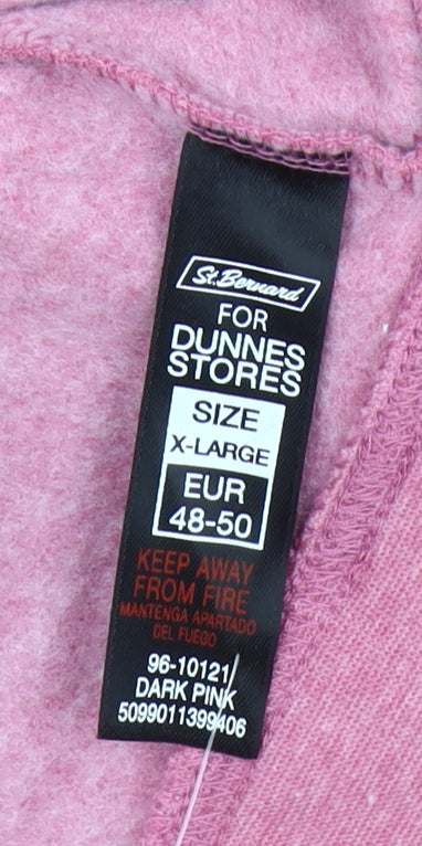 Additional view of Dunnes St. Bernard Women’s Dark Pink Pullover Sweatshirt XL Polyester Cotton Blend