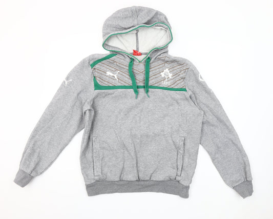 Puma Men’s Grey IRFU Rugby Pullover Hoodie Size M