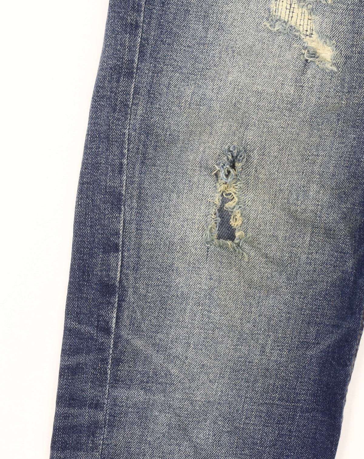 Additional view of Denim Co. Men's Blue Slim Fit Distressed Skinny Jeans 30x32