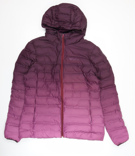 Mountain Warehouse Women's Purple Size 16 Hooded Puffer Jacket