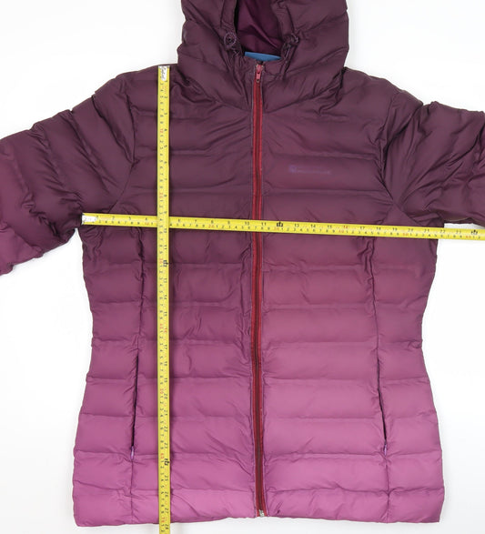 Mountain Warehouse Women's Purple Size 16 Hooded Puffer Jacket