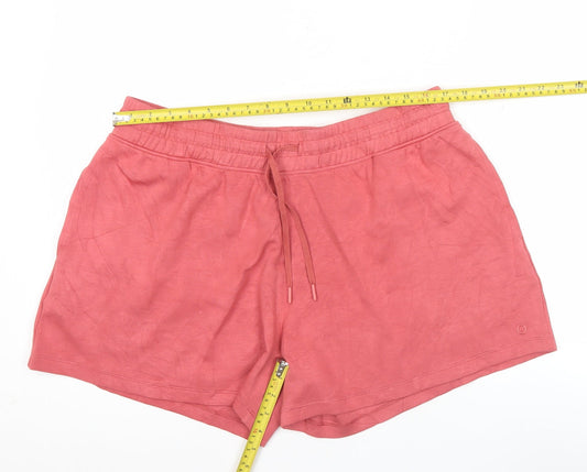Marks and Spencer Womens Pink Size 18 Athletic Jersey Shorts