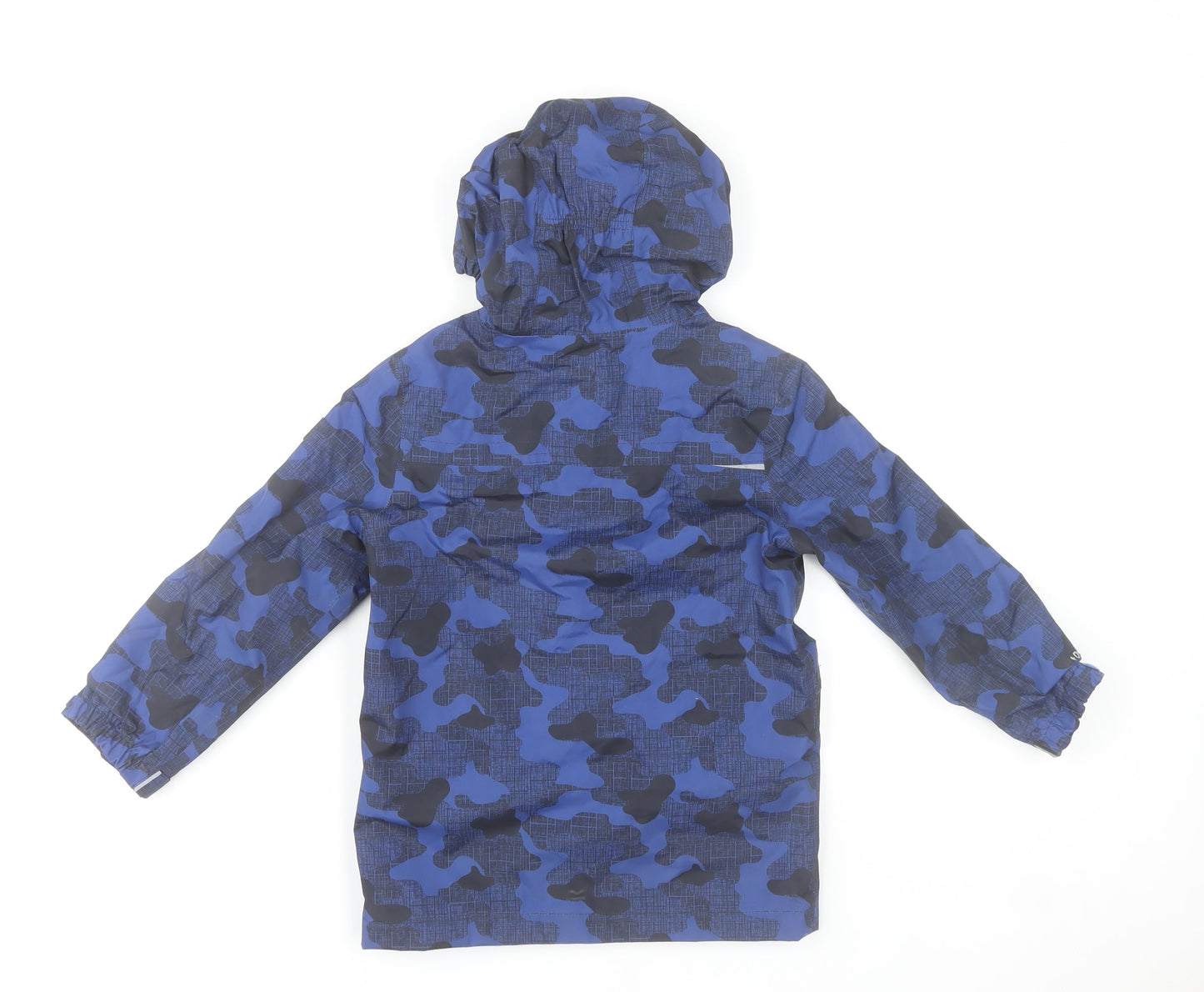 Regatta Boys Blue Camouflage Hooded Puffer Jacket 5-6 Years Waterproof Lined