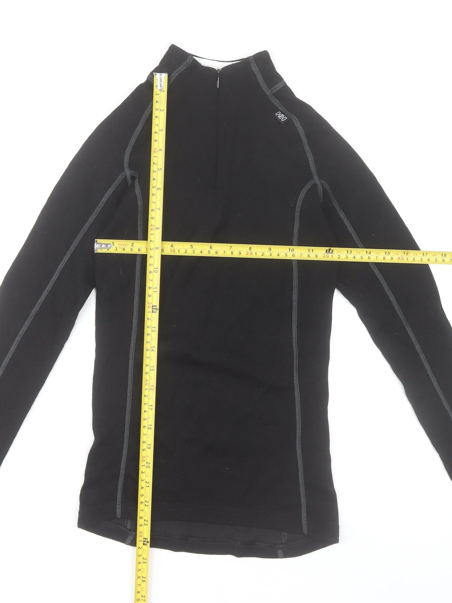 Helly Hansen Womens Black S 1/4 Zip Thermal Activewear Jacket