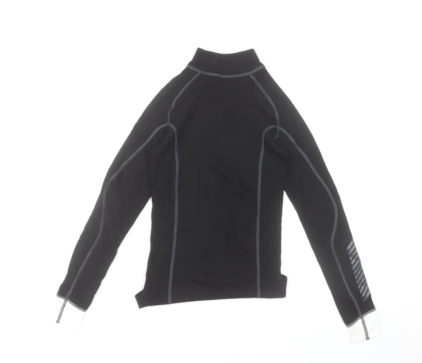 Helly Hansen Womens Black S 1/4 Zip Thermal Activewear Jacket