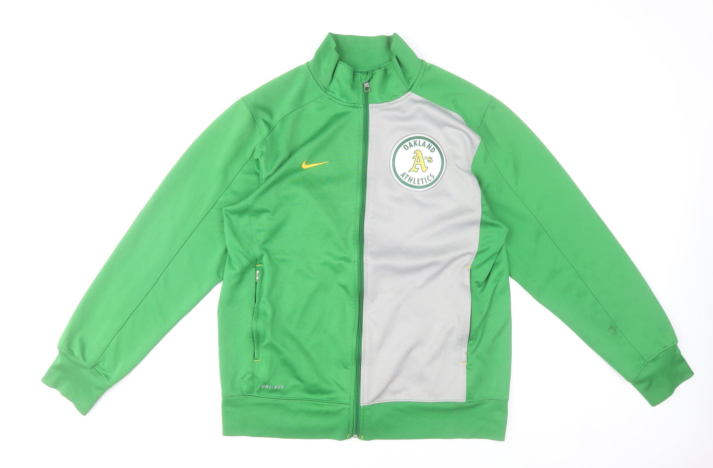 Nike Men’s Green Oakland Athletics Dri-Fit Track Jacket Size M