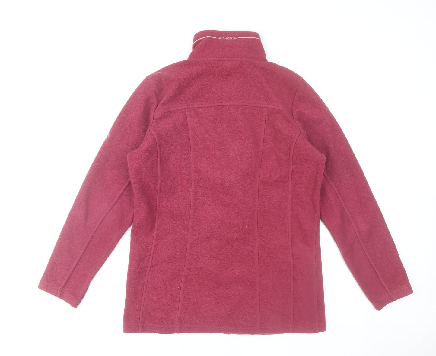 Craghoppers Women's Red Fleece Full Zip Outdoor Jacket UK 12