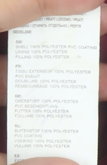 Trespass Teens Red Waterproof Windproof Hooded Parka Jacket 9/10