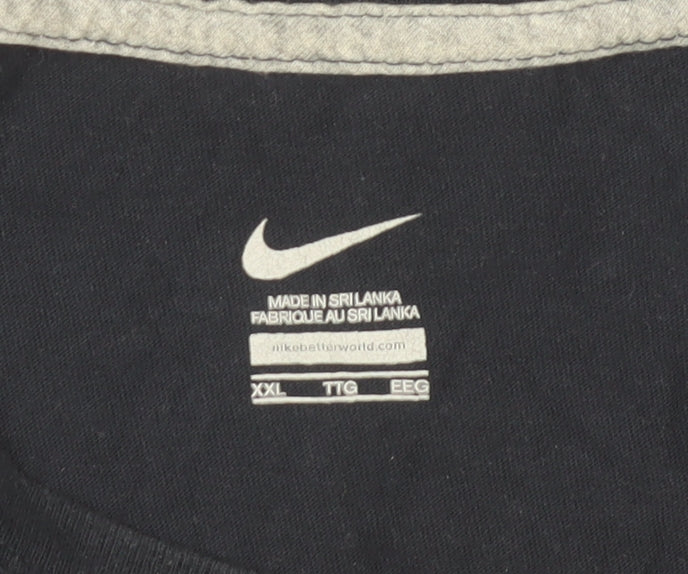 Nike Men's Blue 2XL Just Do It Graphic Sports T-Shirt