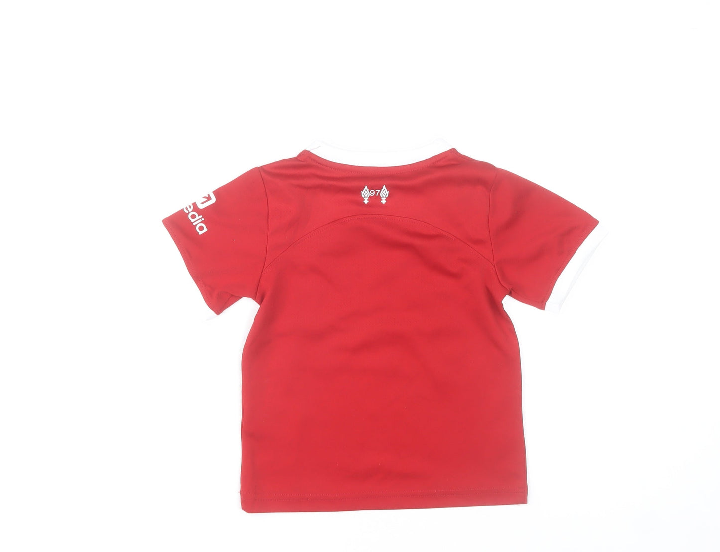 Nike Boys Red Liverpool FC Football Jersey T-Shirt 16 Years