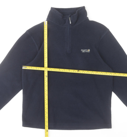 Regatta Men’s Blue Fleece 1/4 Zip Pullover Sweatshirt Size S