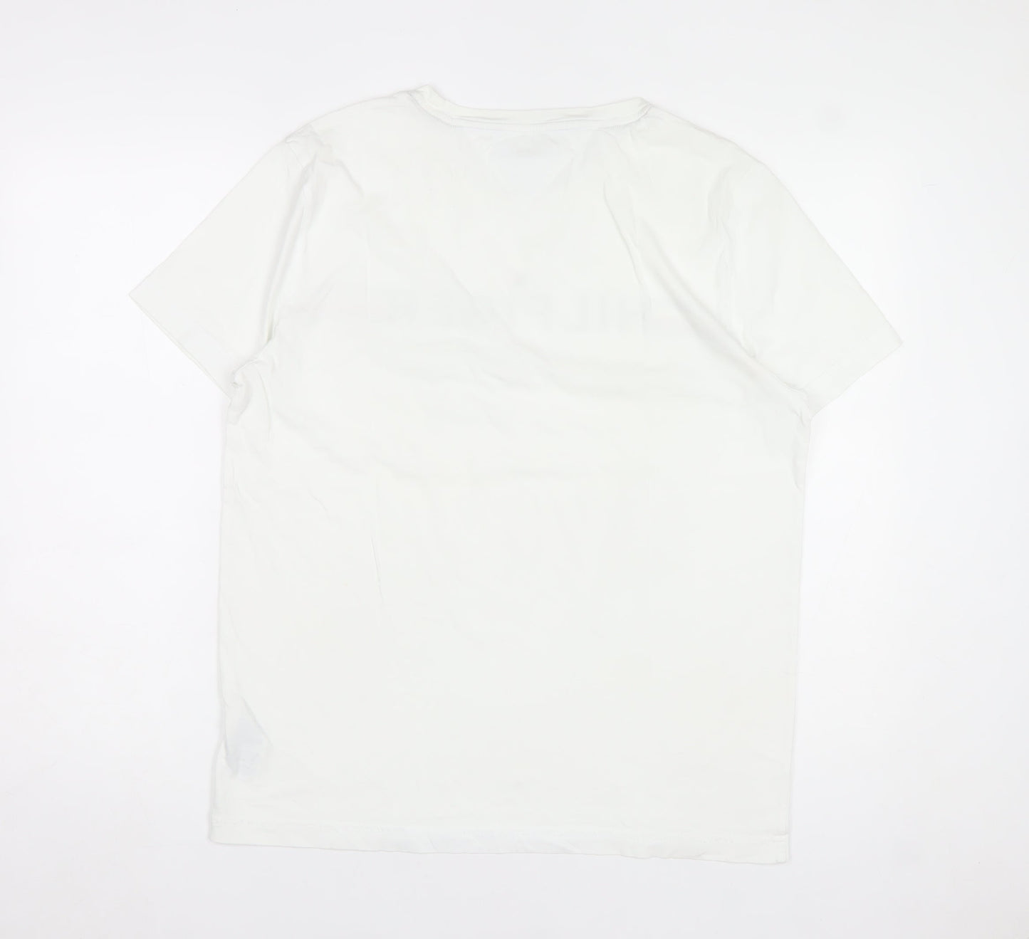 Tommy Hilfiger Men’s White Logo Crew Neck T-Shirt Size L