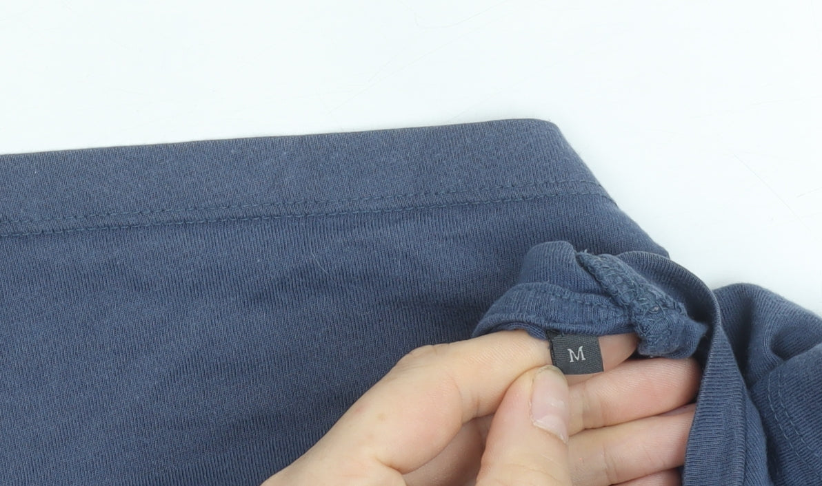 Jack & Jones Originals Men's Blue M Graphic Logo Cotton T-Shirt